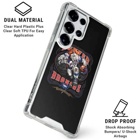 Liquid Blue NFL Denver Broncos Running Back Galaxy S25 Ultra Clear Case